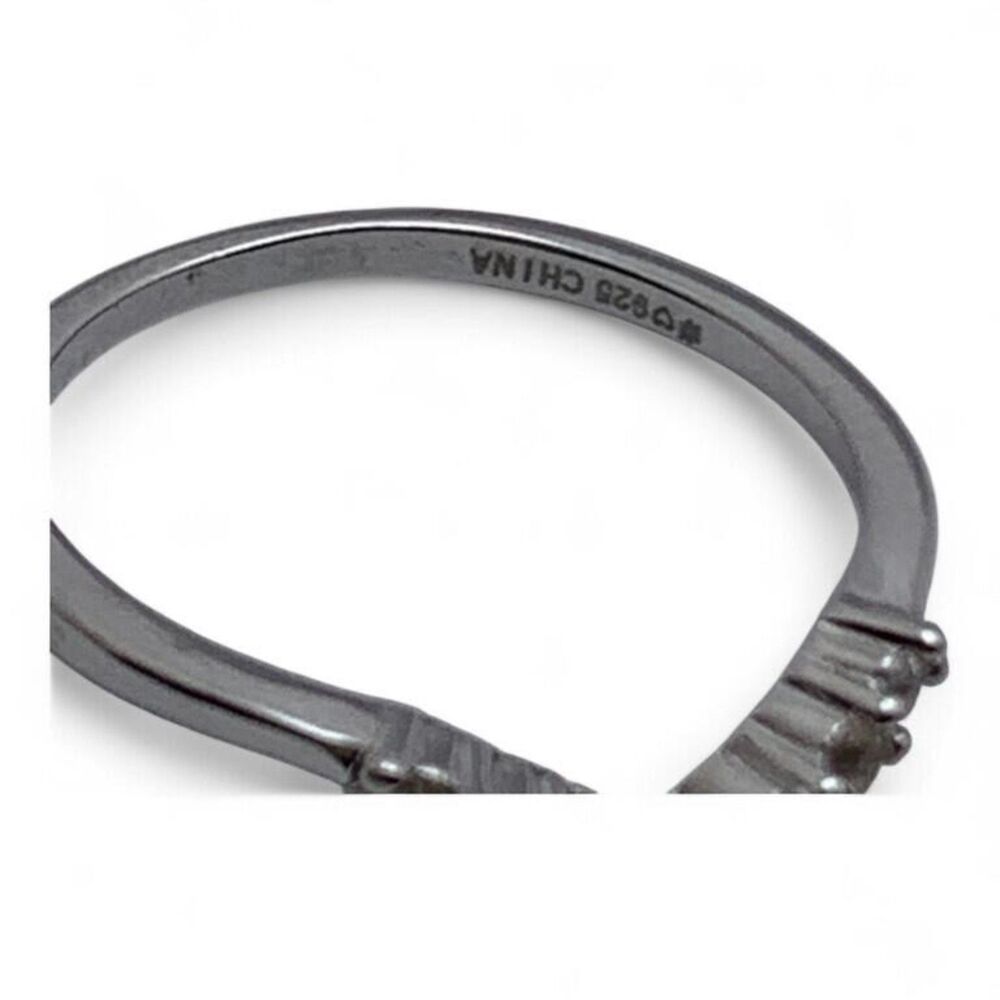 Sterling Silver Stacking Ring Or Anniversary Ring… - image 2